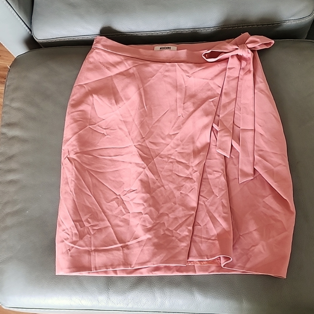 Moschino Pink/Coral Pencil Skirt, Size 8